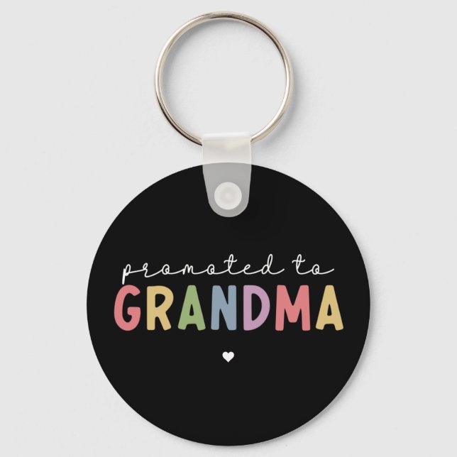 Chaveiro Promoted to Grandma New Grandma to be gifts (Frente)