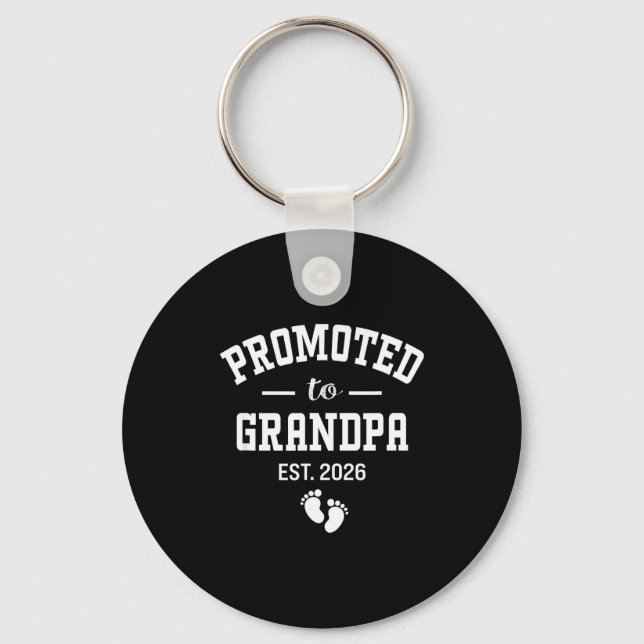 Chaveiro Promoted To Grandpa 2026 First Time Grandfather Me (Frente)