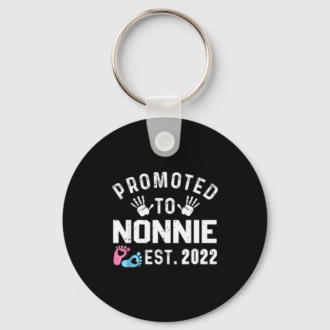 Chaveiro Promoted To Nonnie Est 2022 Funny New Nonnie  (Frente)