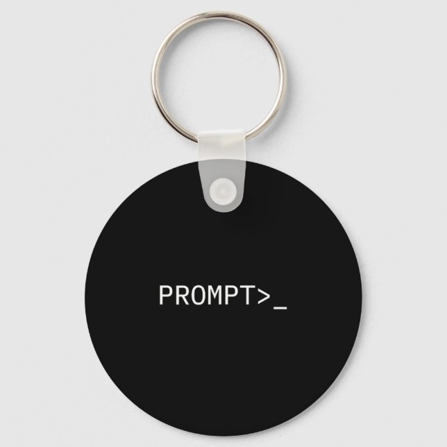 Chaveiro Prompt Coder Gift For Ai Prompt Engineer &amp; Hac (Frente)