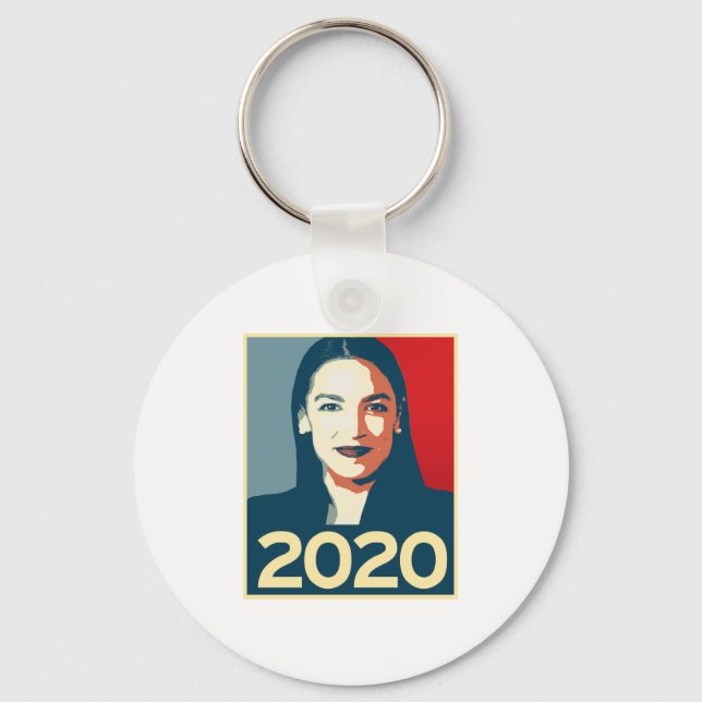 Chaveiro Propaganda AOC 2020 (Frente)