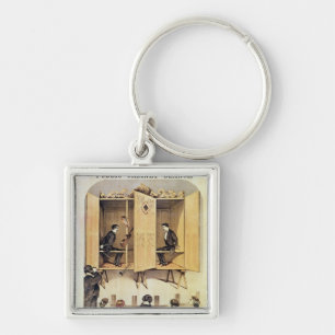 Chaveiro Propaganda de poster um desempenho psíquico