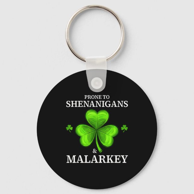 Chaveiro Propenso a travessuras &amp; malarkey trevos diver (Frente)
