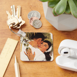 Chaveiro Proposta de casamento retrô, Amor e Romance