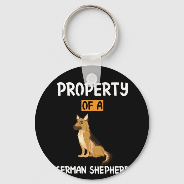 Chaveiro Propriedade De Arte Do Apekeeper De Um German shep (Frente)