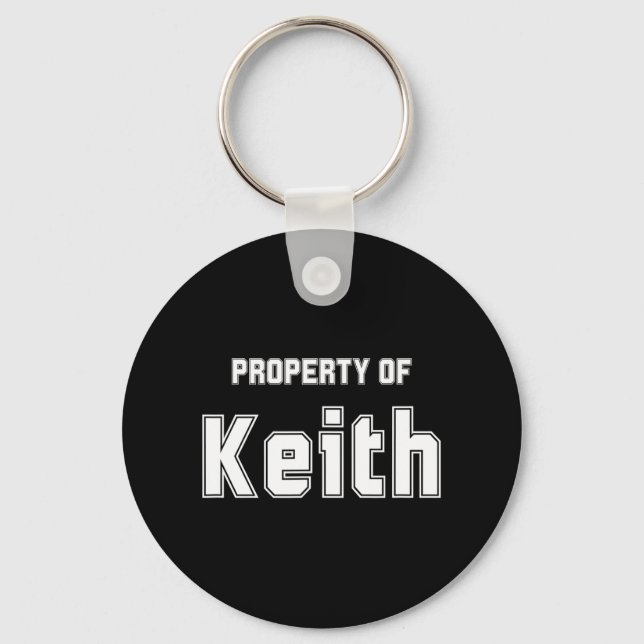 Chaveiro Propriedade De Keith Funny Bachelorette Gifts Para (Frente)