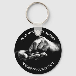 Chaveiro Proprietário Da Agência De Seguros Ou Agente Da 