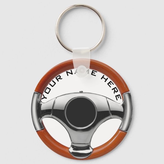 Chaveiro proprietário da garagem do volante do veículo desp (Frente)