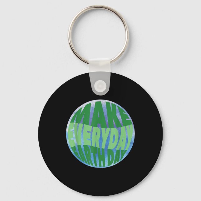 Chaveiro Proteção Ambiental Diária do Dia da Terra Fofo G (Frente)