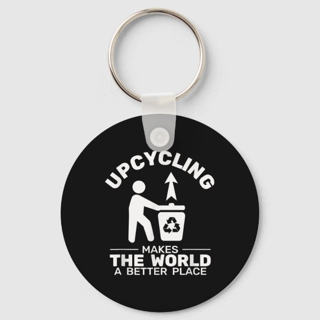 Chaveiro Proteção ambiental do Reciclagem de subida de bici (Frente)
