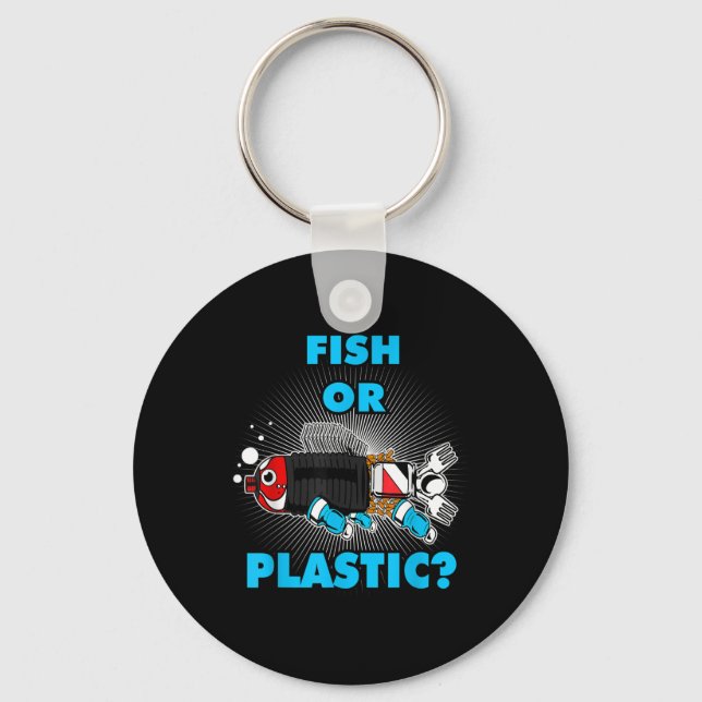 Chaveiro Proteção Ambiental Natureza Peixe ou Plástico Co (Frente)