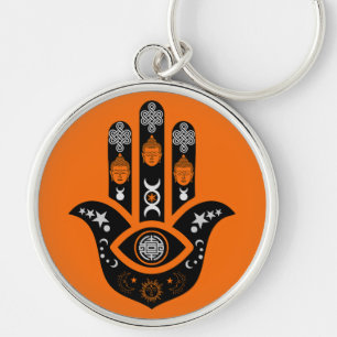 Chaveiro Proteção do Olho do Mal da Mão de Hamsa