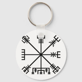 Chaveiro Proteção Islandesa Contra Vegvisir Staves Sigil