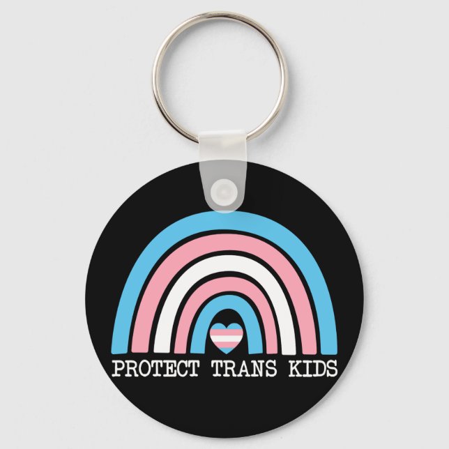 Chaveiro Proteger Crianças Trans (Frente)