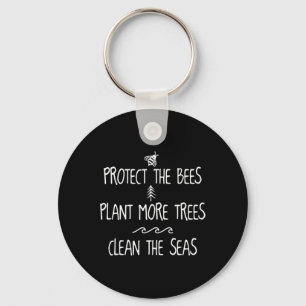 Chaveiro Proteja As Abelhas Plantando Mais Árvores Limpando
