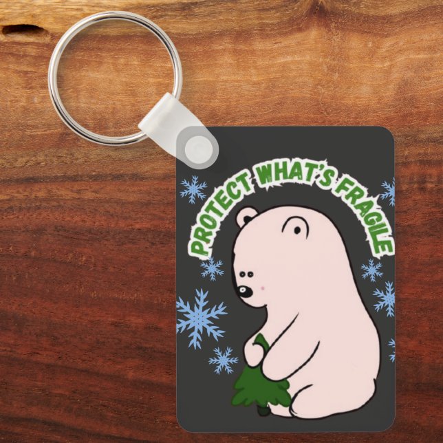 Chaveiro Proteja o Que é Frágil de Forma Personalizada (Frente)