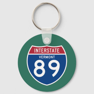 Chaveiro Protetor da estrada nacional do VT I-89 de Vermont