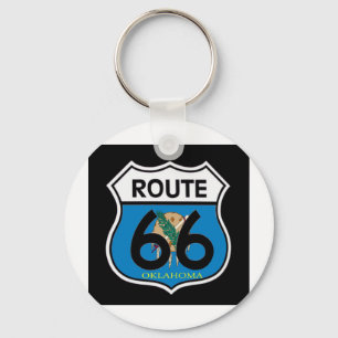 Chaveiro Protetor da rota 66 da bandeira de Oklahoma