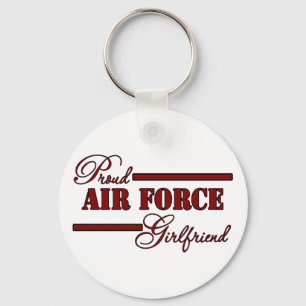 Chaveiro Proud Air Force Girlfriend (Red N Black)