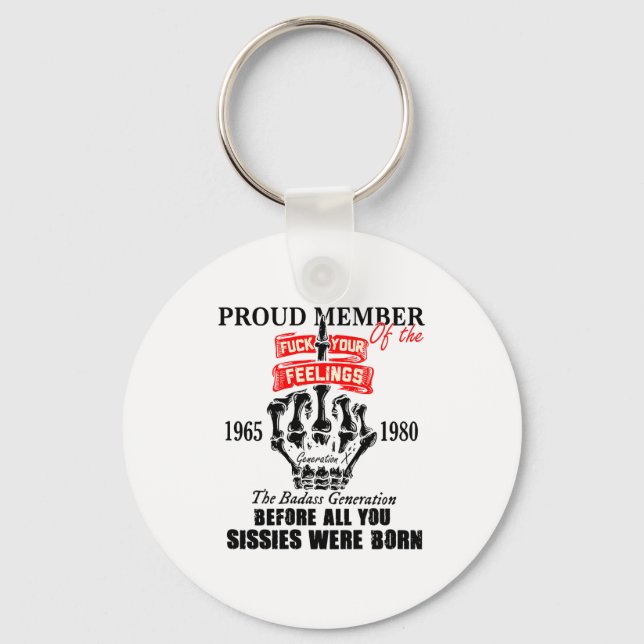 Chaveiro Proud Member Of The 1965-1980 Generation X Bad Gen (Frente)