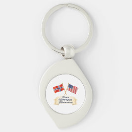 Chaveiro Proud Norwegian Minnesotan Heritage Keychain