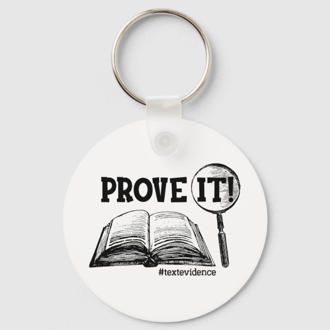 Chaveiro Prova De Texto Engraçado Presente No Dia De Teste  (Frente)