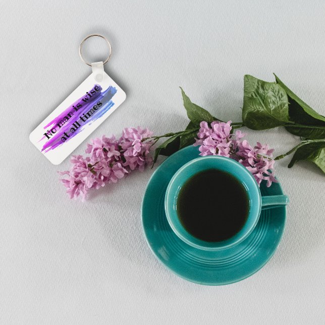 Chaveiro Proverbo Nenhum homem é sábio o tempo todo Chaveir (Criador carregado)