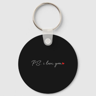 Chaveiro Ps I Love You Day Dia de os namorados Purple Heart