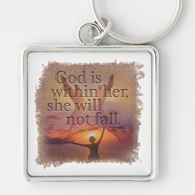 Chaveiro PSALM 46:5 - Keychain (Frente)