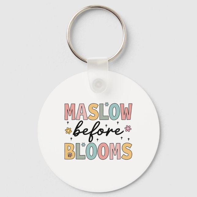Chaveiro Psicóloga Maslow Antes Do Bloom Sped Teacher Clro (Frente)