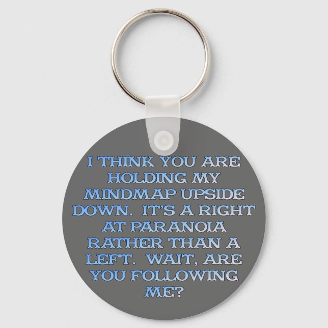 Chaveiro Psicologia: estudo de pessoas paranoicas (Frente)