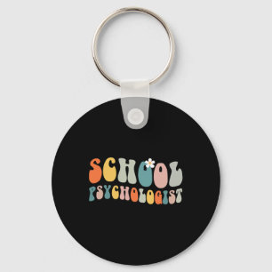 Chaveiro Psicólogo Escolar Groovy Retro Vintage Psicólogo