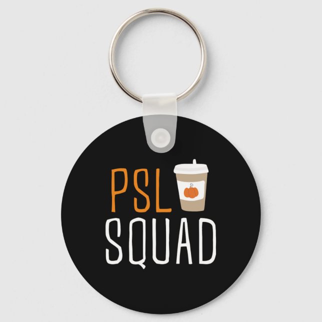 Chaveiro PSL Squad Pumpkin Spice Latão Fall Autumn Ha (Frente)