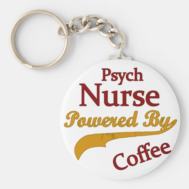 Chaveiro Psych Norse Alimentado Por Café (Frente)