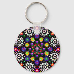 Chaveiro Psychedelic Dot Mandala