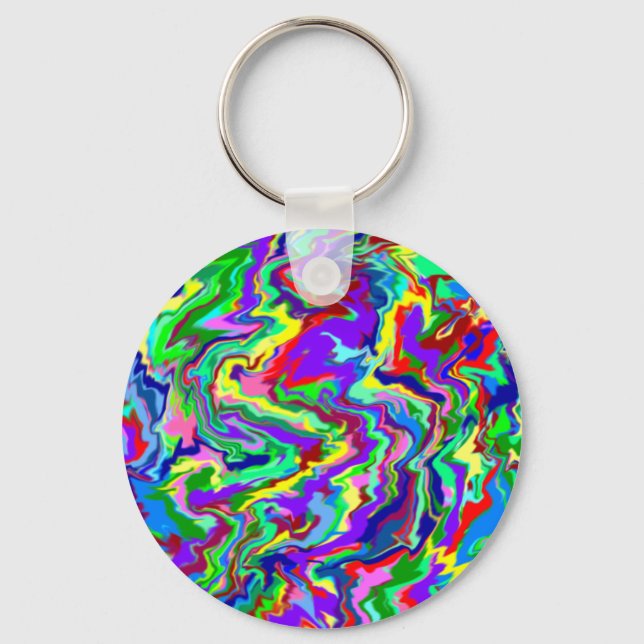 Chaveiro Psychedelic Tie Dye (Frente)
