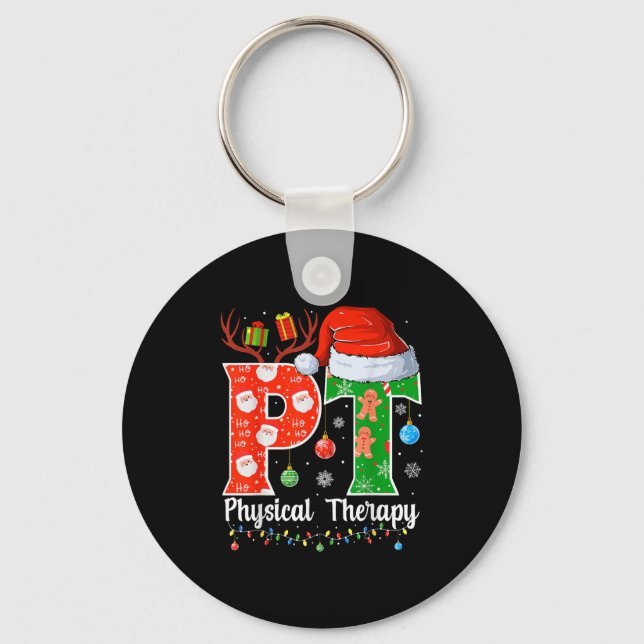 Chaveiro Pt Christmas Physical Therapy Christmas Pt Xmas  (Frente)