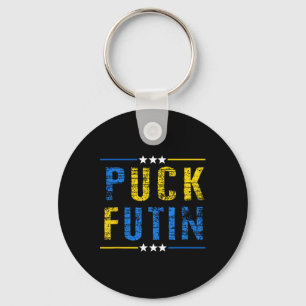 Chaveiro Puck Futin Meme Eu Apoio a Ucrânia Amante Ucranian