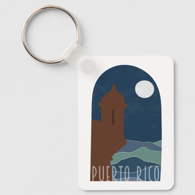 Chaveiro Puerto Rico BOHO Garita à Noite (Frente)
