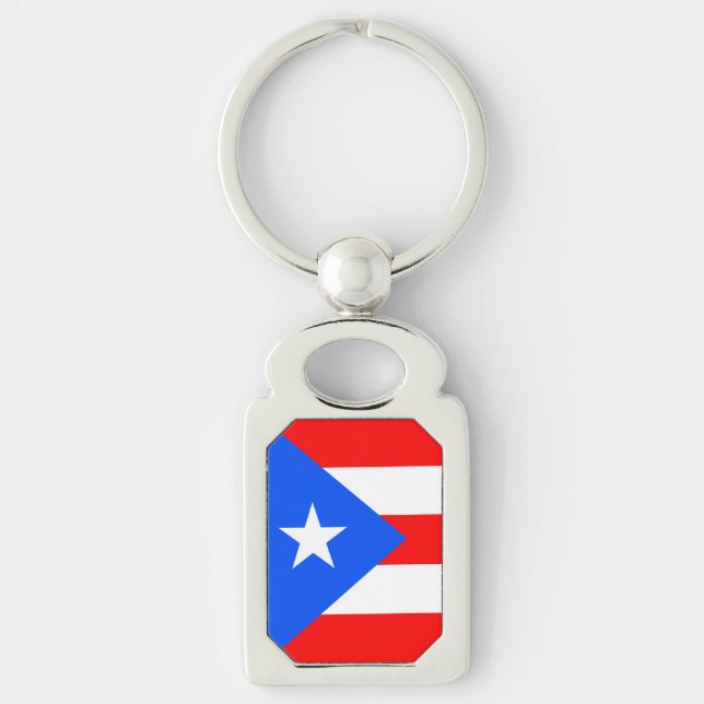 Chaveiro Puerto Rico Flag (Frente)