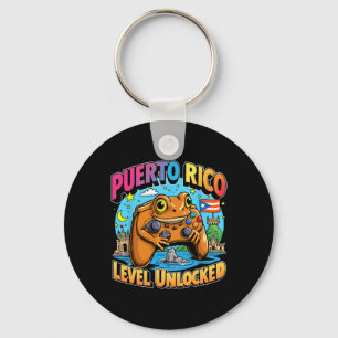 Chaveiro Puerto Rico Nível Desbloqueado Gamer Sapo Coqui