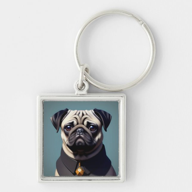 Chaveiro Pug (Frente)