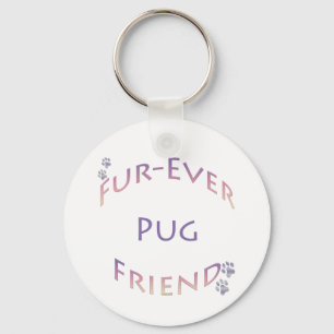 Chaveiro Pug Fuever Friend