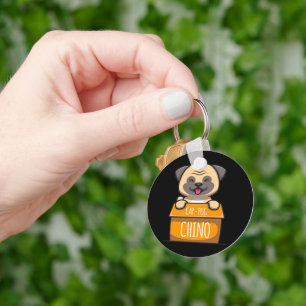 Chaveiro Pug in a Cup - Boné-Pug-Chino