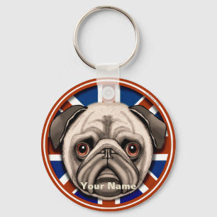 Chaveiro Pug Inglaterra