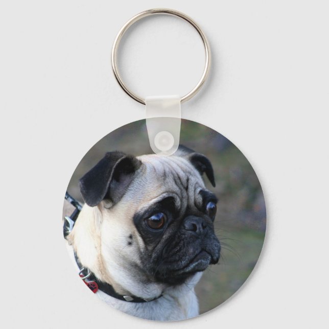 Chaveiro Pug keychain (Frente)