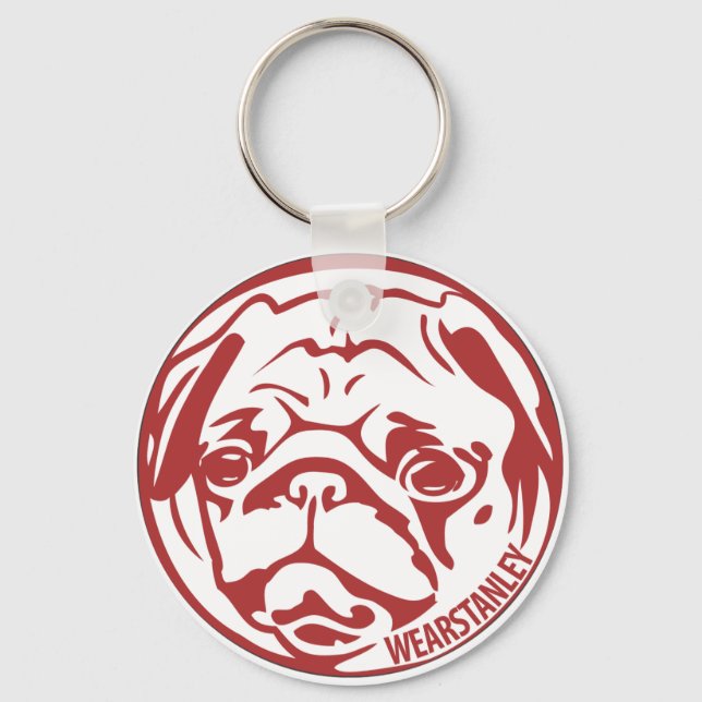 Chaveiro pug keychain (Frente)