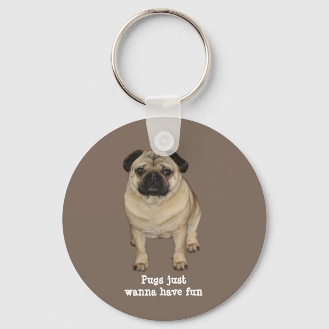 Chaveiro Pug Keychain (Frente)