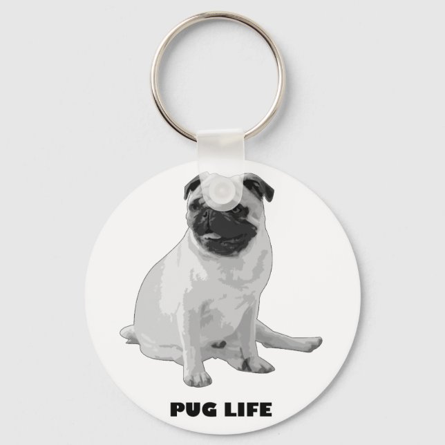 Chaveiro Pug Life (Frente)