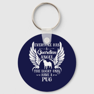 Chaveiro Pug pet dog angel